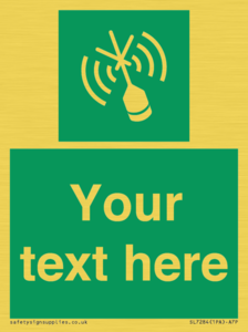 Custom sign safe condition Emergency position beacon